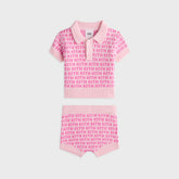 Kith Baby Monogram Polo Set - Bubble