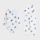 Kith Baby Printed Ribbed Bodysuit Set - White