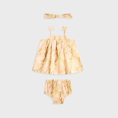 Kith Baby Printed Raelyn Bloomer Set - Sand Rose