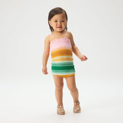 Kith Baby Striped Romper Set - Midsummer