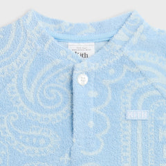 Kith Baby Paisley Jacquard Henley Romper Box Set - Serene