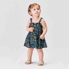 Kith Baby Beach Tile Dress Bloomer Set - Stadium
