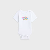 Kith Baby Abstract Tropical Classic Logo Bodysuit - White