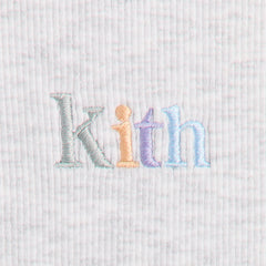 Kith Kids Long Sleeve Mulberry Tee - Light Heather Grey