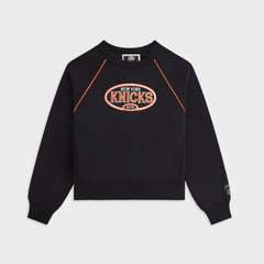 Kith Kids for the New York Knicks Raglan Nelson Crewneck - Black