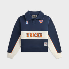Kith Kids for the New York Knicks Coach Nelson Collared Pullover - Nocturnal