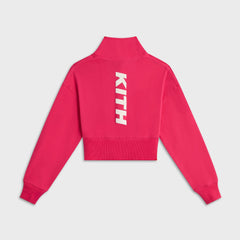 Kith Kids Cropped Fallon Quarter Zip - Dahlia