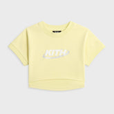 Kith Kids Short Sleeve Nelson Cropped Crewneck - Yellow Haze