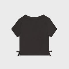Kith Kids Mulberry Ruched Rib Tee - Black