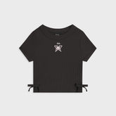 Kith Kids Mulberry Ruched Rib Tee - Black
