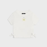 Kith Kids Mulberry Ruched Rib Tee - White