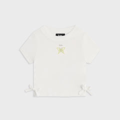 Kith Kids Mulberry Ruched Rib Tee - White