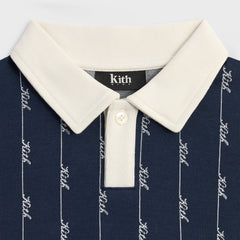 Kith Kids Script Knit Tilden Polo - Nocturnal