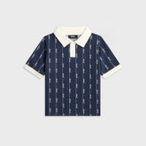Kith Kids Script Knit Tilden Polo - Nocturnal