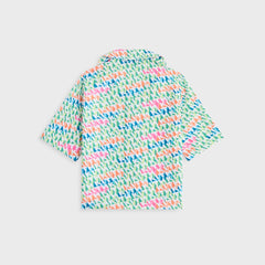 Kith Kids 3D Monogram Thompson Camp Swim Shirt - Peridot