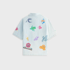Kith Kids Novelty Thompson Camp Shirt - Light Indigo