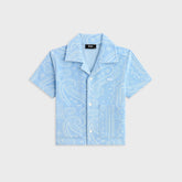 Kith Kids Paisley Jacquard Camp Shirt - Serene
