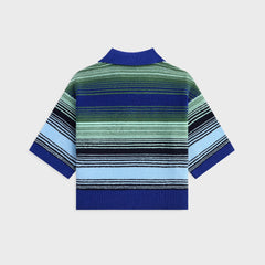Kith Kids Striped Nelson Short Sleeve - Celeste