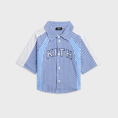 Kith Kids Color-Blocked Gingham Apollo Shirt - Layer