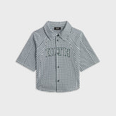 Kith Kids Blocked Gingham Apollo Shirt - Stadium