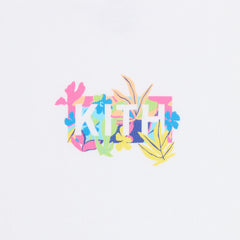 Kith Kids Abstract Tropical Classic Logo Graphic Tee - White