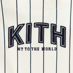 Kith Kids Pinstripe Baseball Ivy Top - Silk