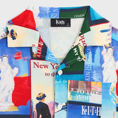 Kith Kids World Travel Printed Thompson Camp Shirt - Nocturnal