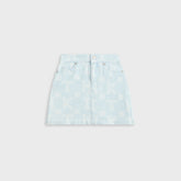 Kith Kids Monogram Denim Skirt - Opal Light Wash
