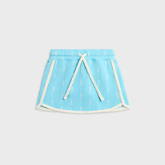 Kith Kids Script Knit Ayva Dolphin Skort - Aragonite