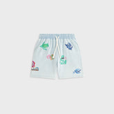 Kith Kids Novelty Thompson Camp Short - Light Indigo