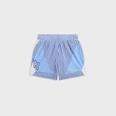 Kith Kids Color-Blocked Gingham Turbo Short - Layer