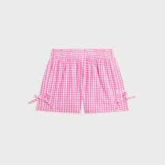 Kith Kids Gingham Tie Michla Short - Electra