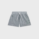 Kith Kids Blocked Gingham Curtis Short - Stadium