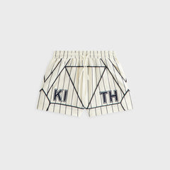Kith Kids Pinstripe Baseball Turbo Short - Silk