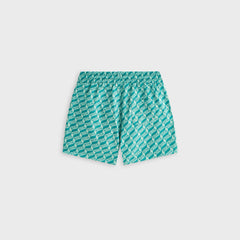 Kith Kids Monogram Kai Swim Trunk - Sorrel