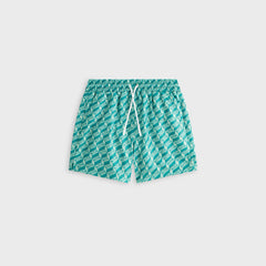Kith Kids Monogram Kai Swim Trunk - Sorrel