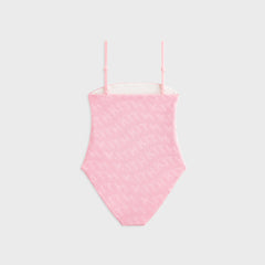Kith Kids Textured Monogram Audrey One Piece Suit - Bubblegum