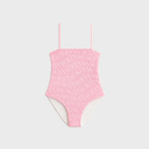 Kith Kids Textured Monogram Audrey One Piece Suit - Bubblegum