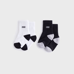 Kith Baby 2-Pack Classic Crew Socks - White