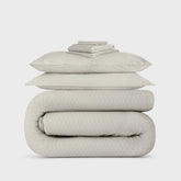 Kith Monogram Queen Size Bedding Set - Concrete