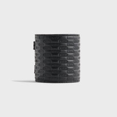 Kith Monogram Saffiano Leather Adjustable Candle Holder - Black