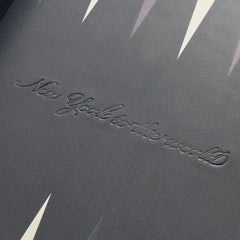 Kith Monogram Debossed Suede Backgammon Set - Ink
