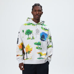 Kith & New Balance Watercolor Nelson Hoodie - Light Heather Grey