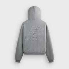 Kith & New Balance Pinstripe Braxton Zip Hoodie - Smoke
