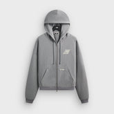 Kith & New Balance Pinstripe Braxton Zip Hoodie - Smoke