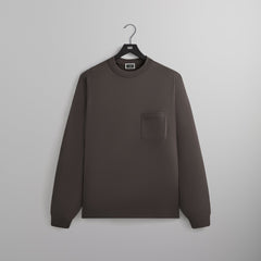 Kith Long Sleeve Leonard Pocket Tee - Somber