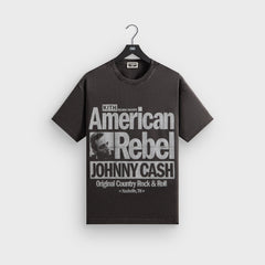 Kith Records for Johnny Cash American Rebel Vintage Tee - Black