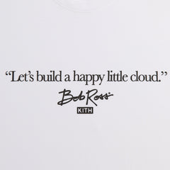 Kith for Bob Ross Happy Clouds Quote Tee - White
