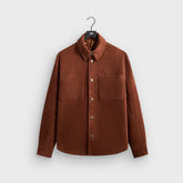 Kith Monogram Suede Apollo II Shirt - Walnut
