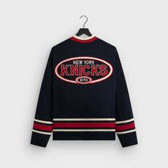Kith for the New York Knicks Classic Beau Knit Sweater - Nocturnal